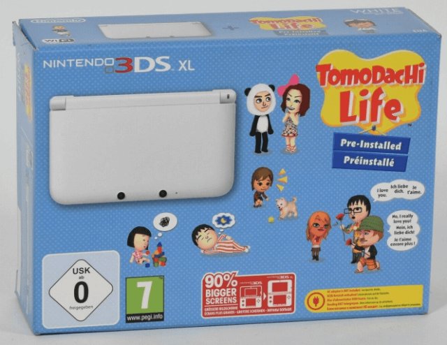 3ds xl Tomodachi life Pink box art for Nintendo 3DS
